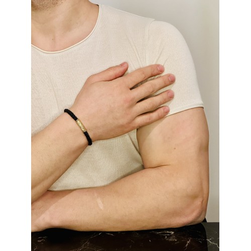 Gümüş Erkek Bileklik Ağaç Kabuğu Desen Bileklik, Altın Kaplama Anlamlı Hediye