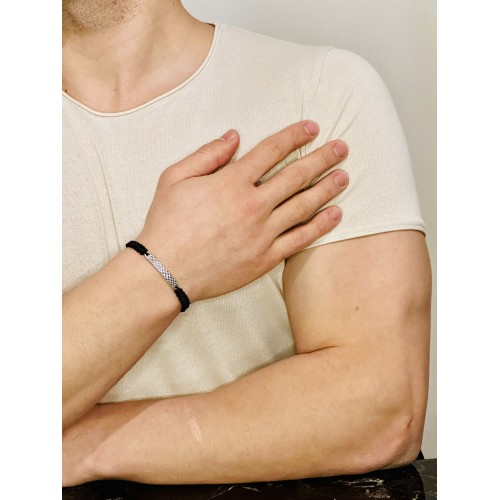 Gümüş Erkek Bileklik,Altın Kaplama Özel Tasarım Bileklik, Şık Hediye