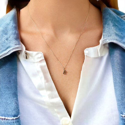 Altın Harf Kolye ``B harfi``