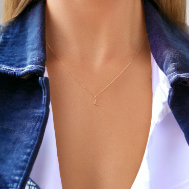 Altın Harf Kolye ``L HARFİ``