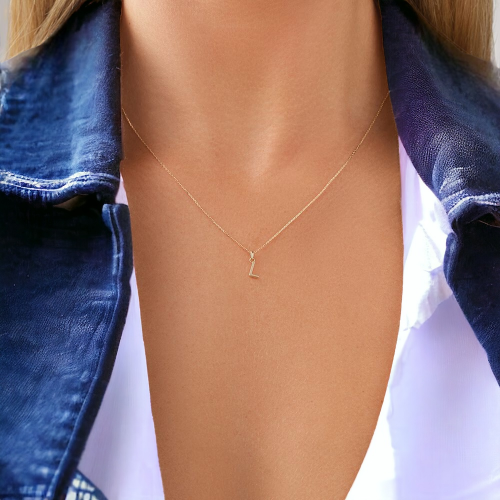 Altın Harf Kolye ``L HARFİ``