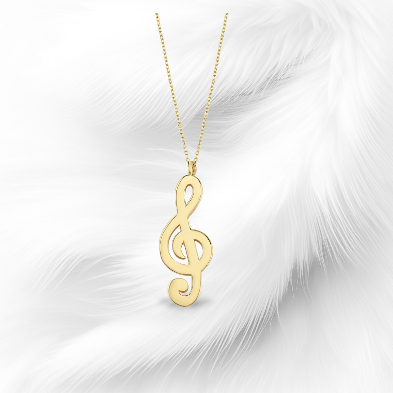 Altın Melodi Tasarım Kolye