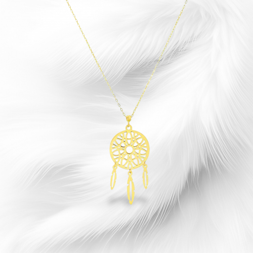 Altın Düş Kapanı Kolye