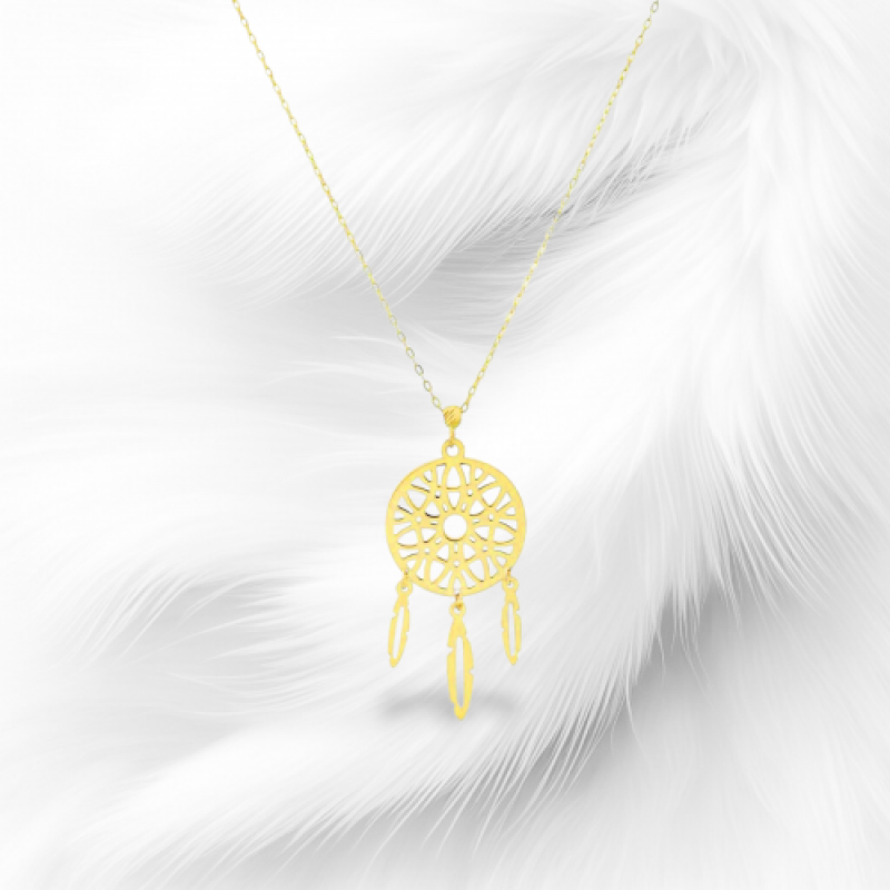 Altın Düş Kapanı Kolye
