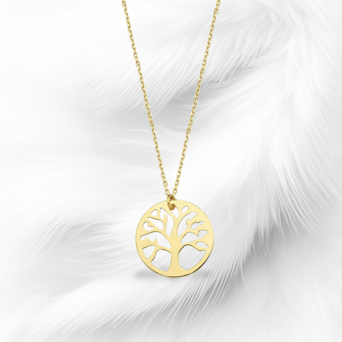 Altın Hayat Ağacı Kolye